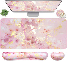 4-In-1 Large Gaming Mouse Pad, Keyboard Wrist Rest Pad & Wrist Support Mousepad picture