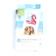 HP Sprocket 2x3” Premium Zink Pre-Cut Sticker Photo Paper, 30 Sheets picture
