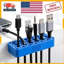 Expandable 3-Pack Cable Management System with 12 Channels - Modern Wire Holder picture