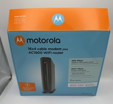 Motorola MG7550 16x4 DOCSIS 3.0 Cable Modem Plus AC1900 WiFi Router-READ DETAILS picture
