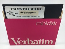 VINTAGE SOFTWARE APPLE II IIE IIC IIGS GAME GALACTIC QUEST CRYSTALWARE RARE picture