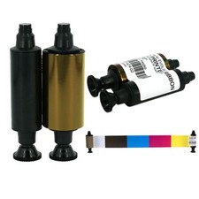YMCKO Color Ribbon for Evolis Tattoo R3411 Card Printer 100 Prints New picture