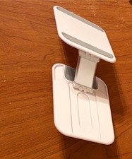 OMOTON Foldable Adjustable Tablet Stand for iPad Phone Desk Holder White Gray picture