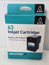 Wexford 63 Black Ink Photo Printer Cartridge Compatible with HP Printer NIB picture