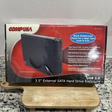 CompUSA 3.5” External SATA Hard Drive Enclosure - NIB/ SEALED - USB 2.0 picture