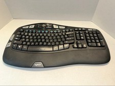 Logitech K350 Wireless Comfort Wave Ergonomic Keyboard Tested Works No Dongle picture