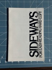 Sideways For Easy-Reading Hard Copy by Funk Software picture