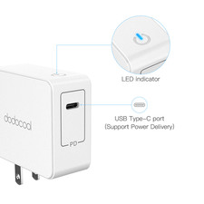 Dodocool 45W USB-C PD Wall Charger Fast Charging Adapter – White | New picture