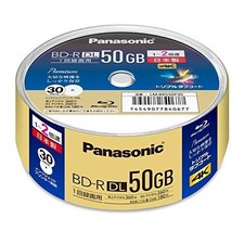 Panasonic Blank Blu Ray Disc BD-R DL 50GB 30 Discs LM-BRS50P30 2x picture