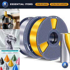 Silk PLA+ Filament 1.75mm, Glossy Finish, Smooth Texture, 2kg for 3D Printing picture