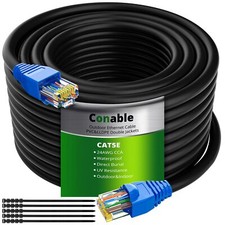 Cat5e Outdoor Ethernet Cable 350 Feet, Cat 5e Heavy Duty Internet Network LAN... picture