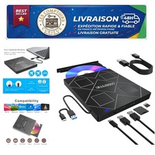 External USB CD DVD Burner USB-C SD TF Card Reader GODBPNYMU BT520 picture
