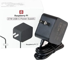 Raspberry Pi 5 Power Adapter Official Original 27W Power Adapter - Black SC1158 picture