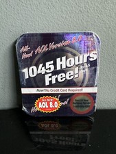 NEW VTG America Online AOL Installation CD In Metal Case 1045 HRS Free SEALED picture