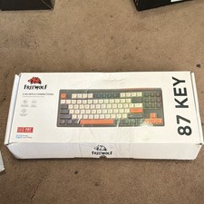 FREEWOLF M87 Wireless Gaming Keyboard, space-saving 87-key Tenkeyless layout. picture