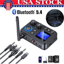 Bluetooth 5.4 Transmitter Receiver 3.5mm AUX  For TV Home Stereo Audio Adapter picture