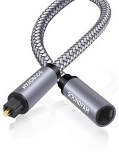 Optical Extension Cable 3Ft/1M, Optical Audio Cable Male to Female Toslink Op. picture