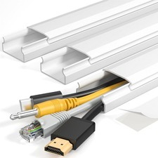 Yecaye TV Cord Hider Wall Mounted Cable Raceway Cover White 42in picture