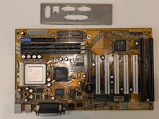TESTED Gigabyte GA-5AX Super Socket 7 ATX with AMD K6-2 400MHz, 128MB, IO Shield picture
