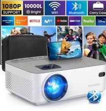FANGOR Wifi 10000L Projector with Bluetooth - Mini Outdoor Movie Projector. picture