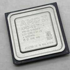 AMD AMD-K6-2 450AFX CPU Super Socket 7 2.2v core 3.3v K6-II Vintage CPU 1998 450 picture