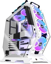 PC Case C570 ATX Mid Tower Tempered Glass Gaming Computer Open Frame Case with 5 picture