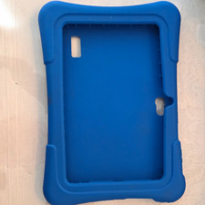 PRITOM Blue Rugged Silicone Tablet Case w/ Stand, Impact Resistant picture