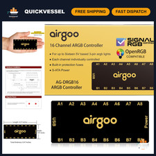 16-Port Magnetic USB ARGB Controller for SignalRGB & OpenRGB - PC Lighting Hub picture