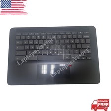 For HP Chromebook 14 G7 Palmrest Non-Backlit Keyboard Touchpad M47207-001 Black picture