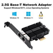 Intel I226 2.5G Dual Port PCIe Network Card 2500Mbps RJ45 NIC for NAS Desktop PC picture