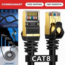 High-Speed Cat 8 Ethernet Cable 150FT, 40Gbps, 2000MHz for Gaming & Streaming picture
