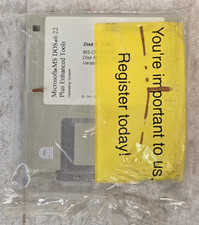 1994 Microsoft MS-DOS 6.22 Plus Enhanced Tools Genuine 3.5