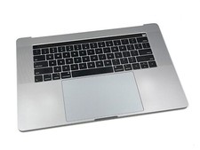 OEM A1990 Apple Macbook Pro 15 Topcase Keyboard Trackpad Gray Grade C No Battery picture