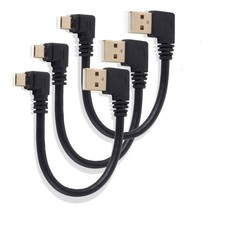 Right Angle Micro USB Cable Short 90 Degree USB to Micro-USB, 6in 3-pack picture