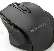 Amazon Basics Portable Wireless Computer Mouse, Ergonomic, 2.4 GHz Optical, DPI picture