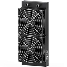 DIYhz Water Cooling Computer Radiator, 12 Pipe Aluminum Heat Exchanger Liquid... picture