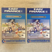 Commodore 64 Easy Finance I & II Book Manuals/Booklets Set of 2 picture