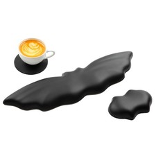 Tscuite Goth Keyboard Wrist Rest Set - Soft Leather Halloween Bat Wrist Pad |... picture
