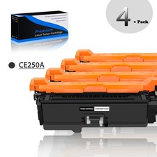 4PK Black CE250A Toner For HP Color LaserJet CP3525dn CP3525n CP3525x CP3530 picture