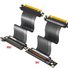 PCIE 4.0 Extension Cable, 16x Shielded High Speed GPU Riser Cable, Length 20cm picture
