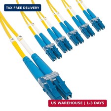 OS2 Singlemode LC-LC Fiber Patch Cable, 3 m (10 ft), Yellow, 6-Pack picture
