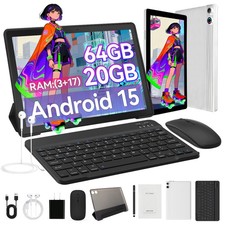10 inch 64GB ROM Tablet 5000mAh Octa-Core Wifi 6 Widevine L1 1080P HD Android 15 picture