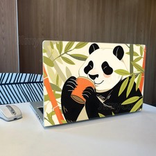 Cute Panda Bamboo Decor Decal Minimalist Cartoon Art Cuttable DIY Laptop Skin picture