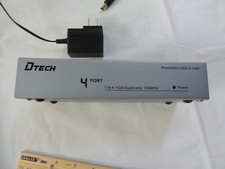 DTech 4 Port 1 to 4 VGA Duplicator 500MHz -1920x1080 picture