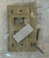 CommScope M14L-246 L Type Flush Mount Faceplate 4 Port 108168550 Ivory Lot of 5 picture