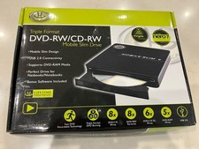 GEAR HEAD 8XDVDEXT Black Triple Format DVD-RW/CD-RW Mobile Slim Hard Drive picture