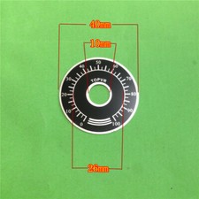 100PCS 40MM TOPVR 0-100 potentiometer dial scale FOR WTH118 WX112 picture