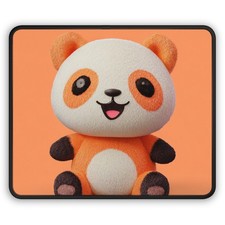 Orange Panda Bear Gaming Mouse Pad picture