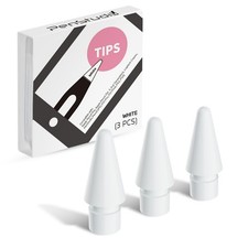Penstudio Replacement Tips for Apple Pencil Pro/1st/2nd &USB-C | 3 Pack | White picture