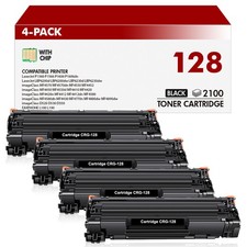 4PK C128 Toner Cartridge for Canon 128 ImageClass D530 MF4770n MF4880dw MF4890dw picture